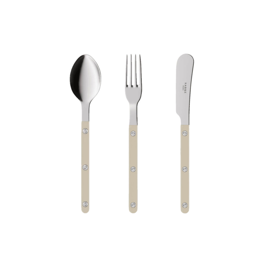 Sabre Bistrot Shiny Cutlery - Light Kaki
