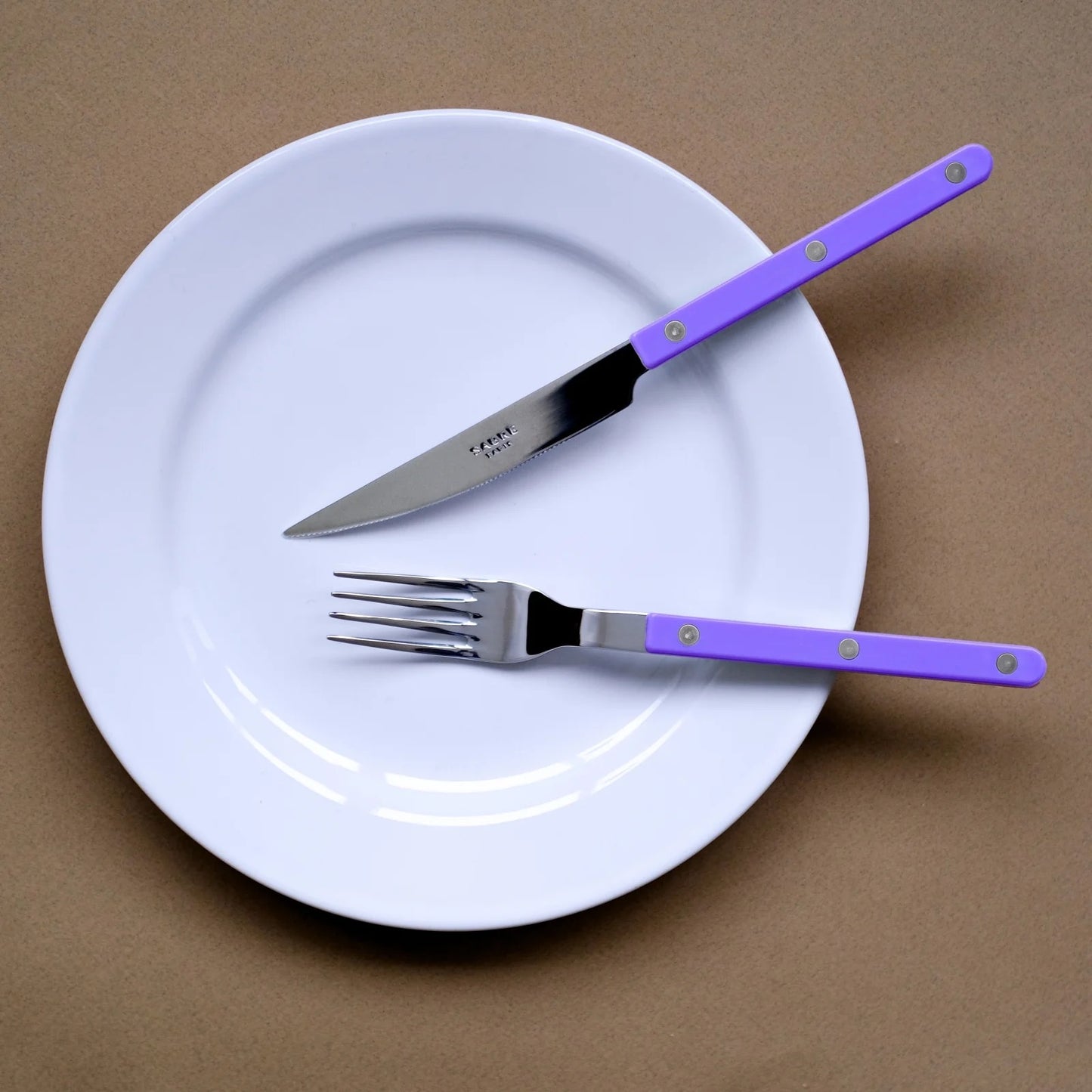 Sabre Bistrot Shiny Cutlery - Mauve