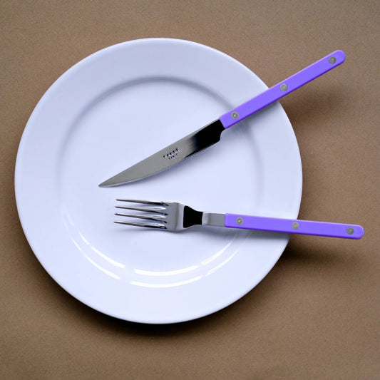 Sabre Bistrot Shiny Cutlery - Mauve