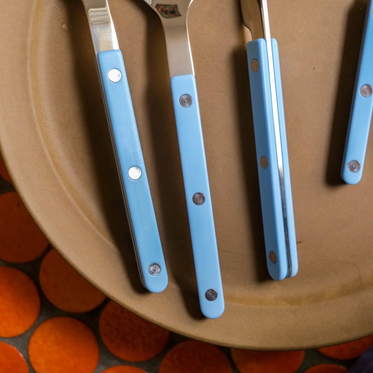 Sabre Bistrot Shiny Cutlery - Pastel Blue