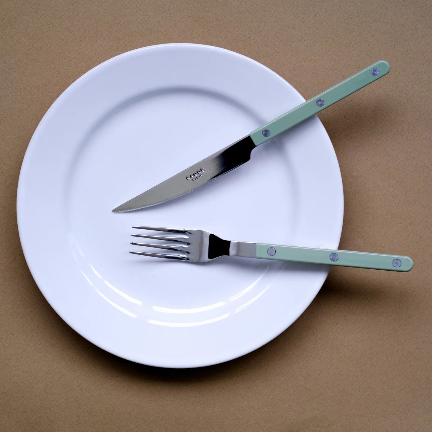 Sabre Bistrot Shiny Cutlery - Pastel Green