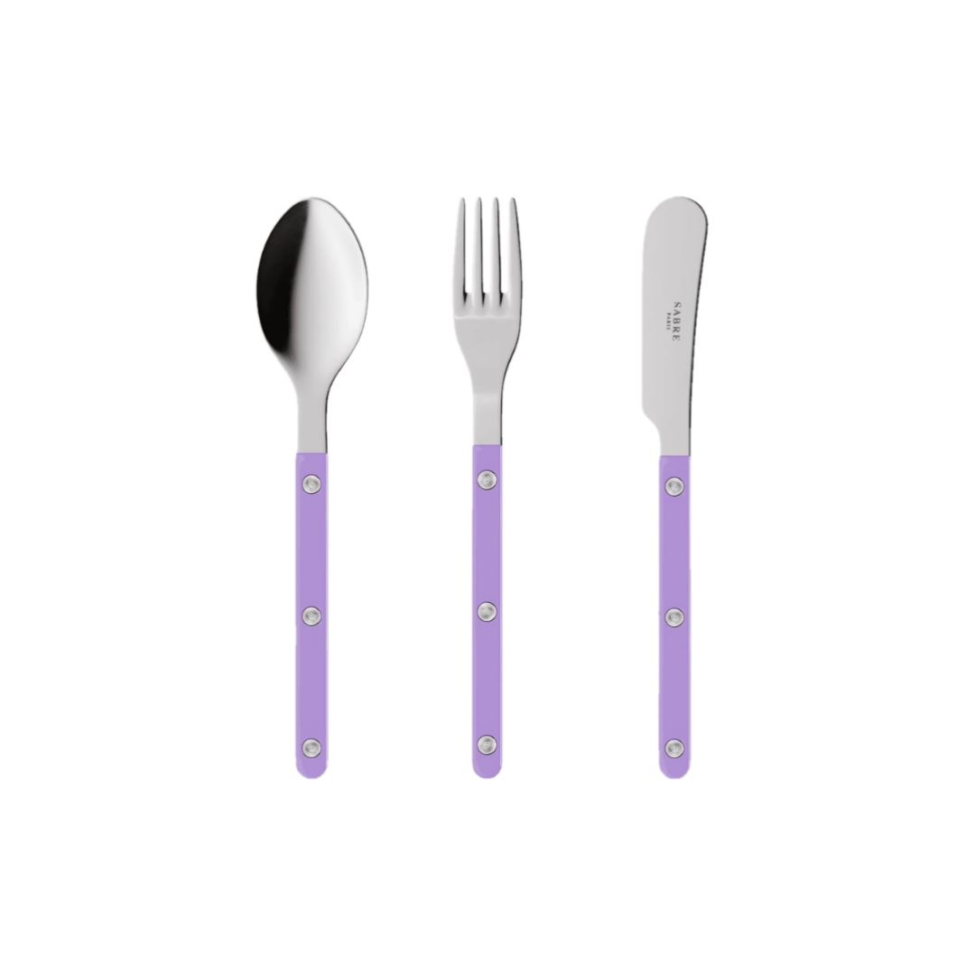 Sabre Bistrot Shiny Cutlery - Mauve