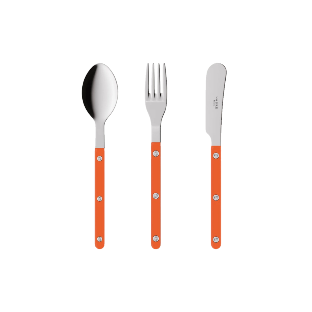 Sabre Bistrot Shiny Cutlery - Orange