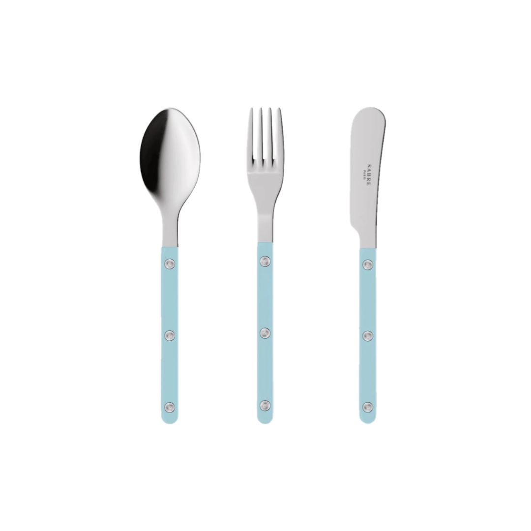 Sabre Bistrot Shiny Cutlery - Pastel Blue