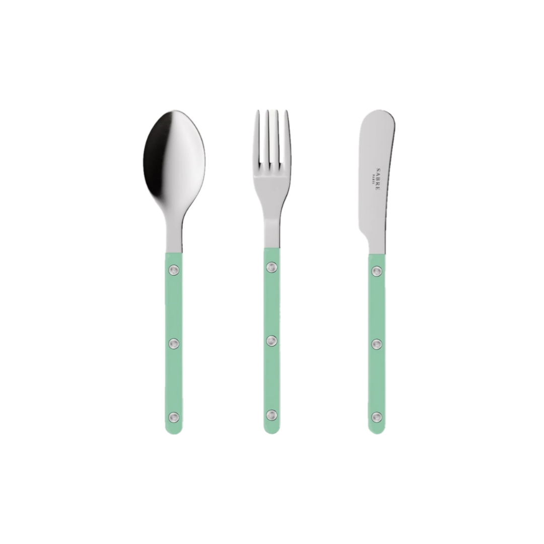 Sabre Bistrot Shiny Cutlery - Pastel Green