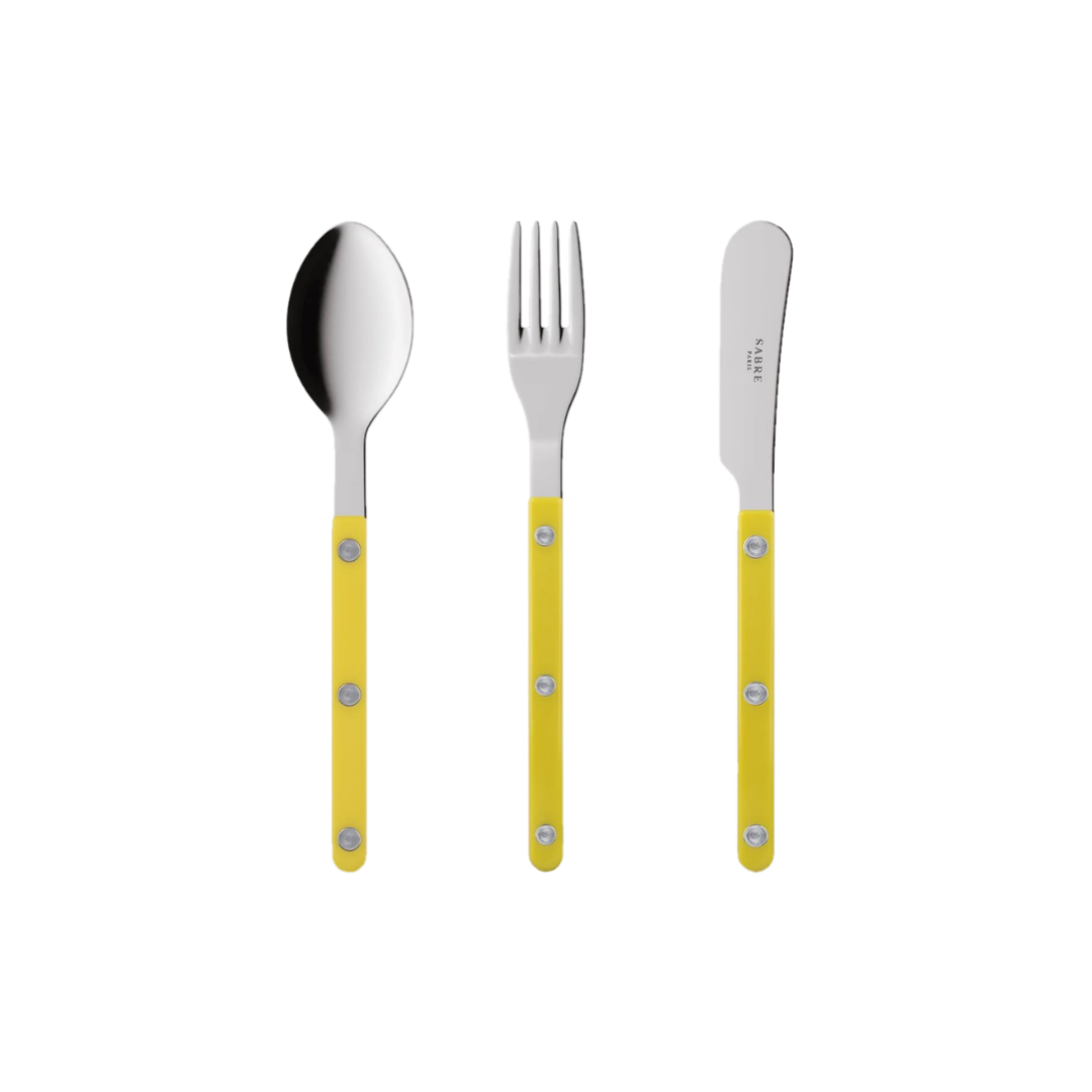 Sabre Bistrot Shiny Cutlery - Yellow