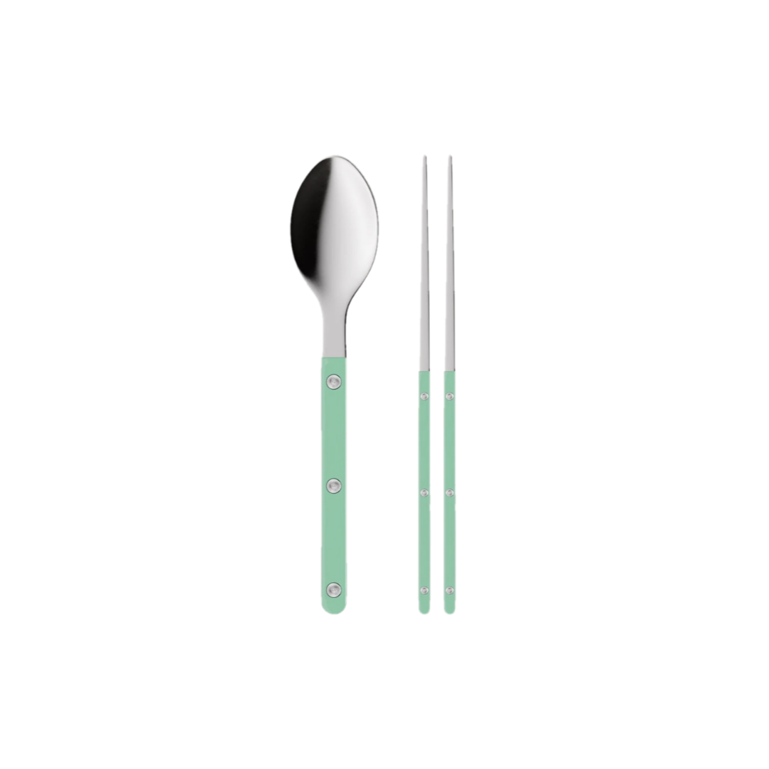 Sabre Bistrot Shiny Cutlery - Pastel Green