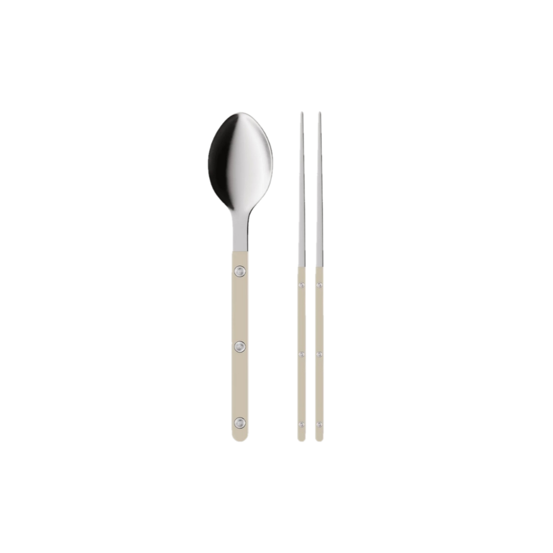 Sabre Bistrot Shiny Cutlery - Light Kaki