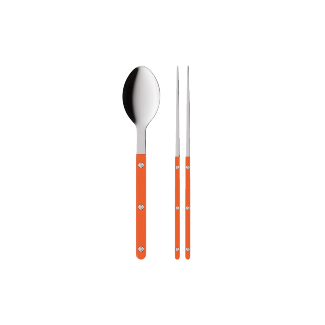 Sabre Bistrot Shiny Cutlery - Orange