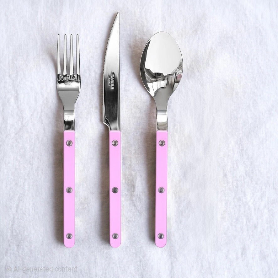Sabre Bistrot Shiny Cutlery - Pink