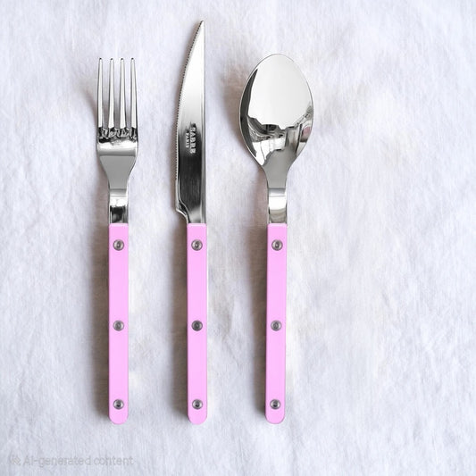 Sabre Bistrot Shiny Cutlery - Pink