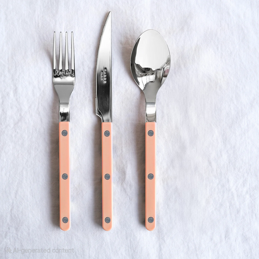 Sabre Bistrot Shiny Cutlery - Nude Pink