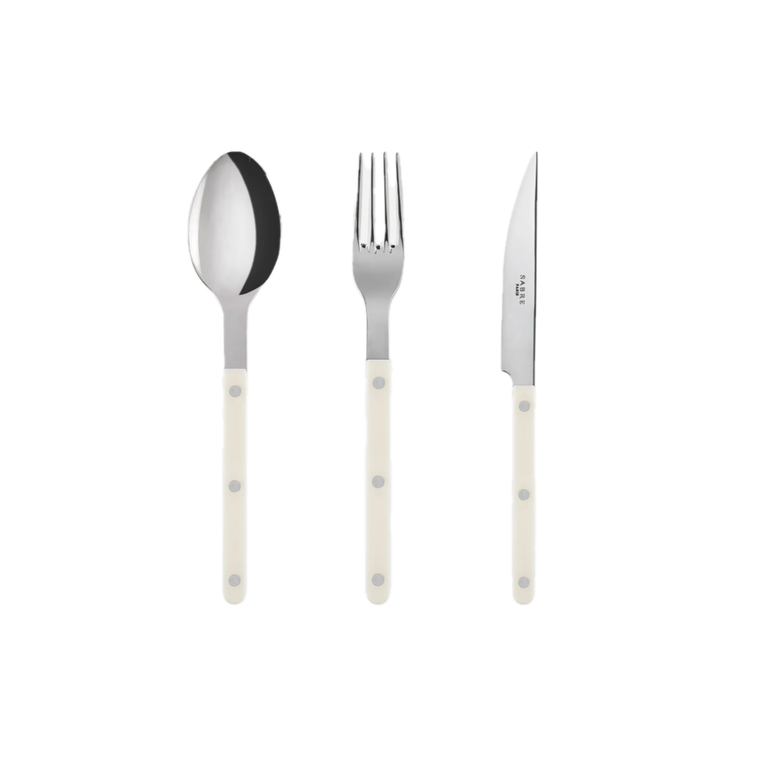Sabre Bistrot Shiny Cutlery - Ivory